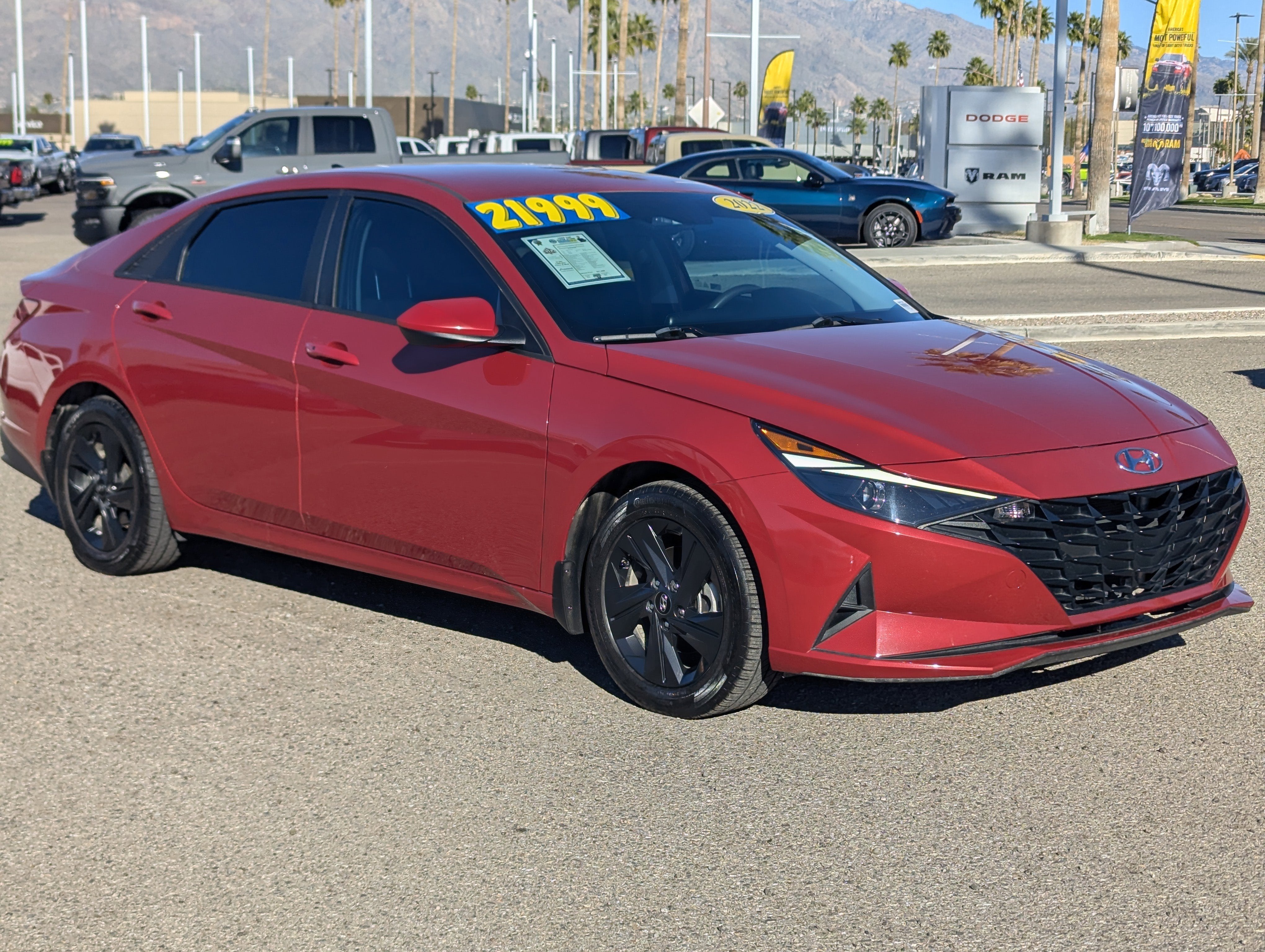 2022 Hyundai Elantra Hybrid Blue