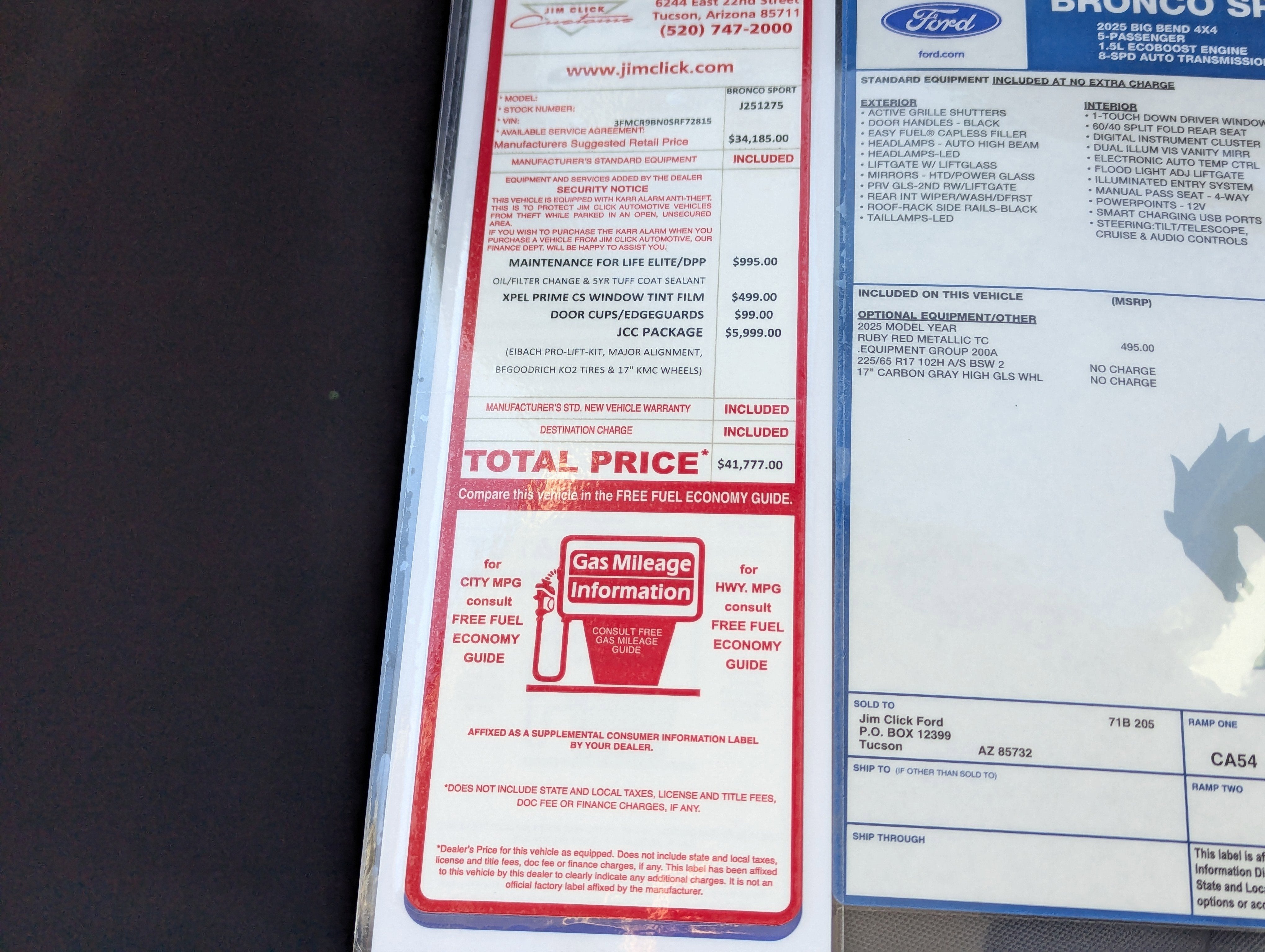 2025 Ford Bronco Sport Big Bend®