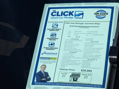 2020 Jeep Wrangler Unlimited Willys