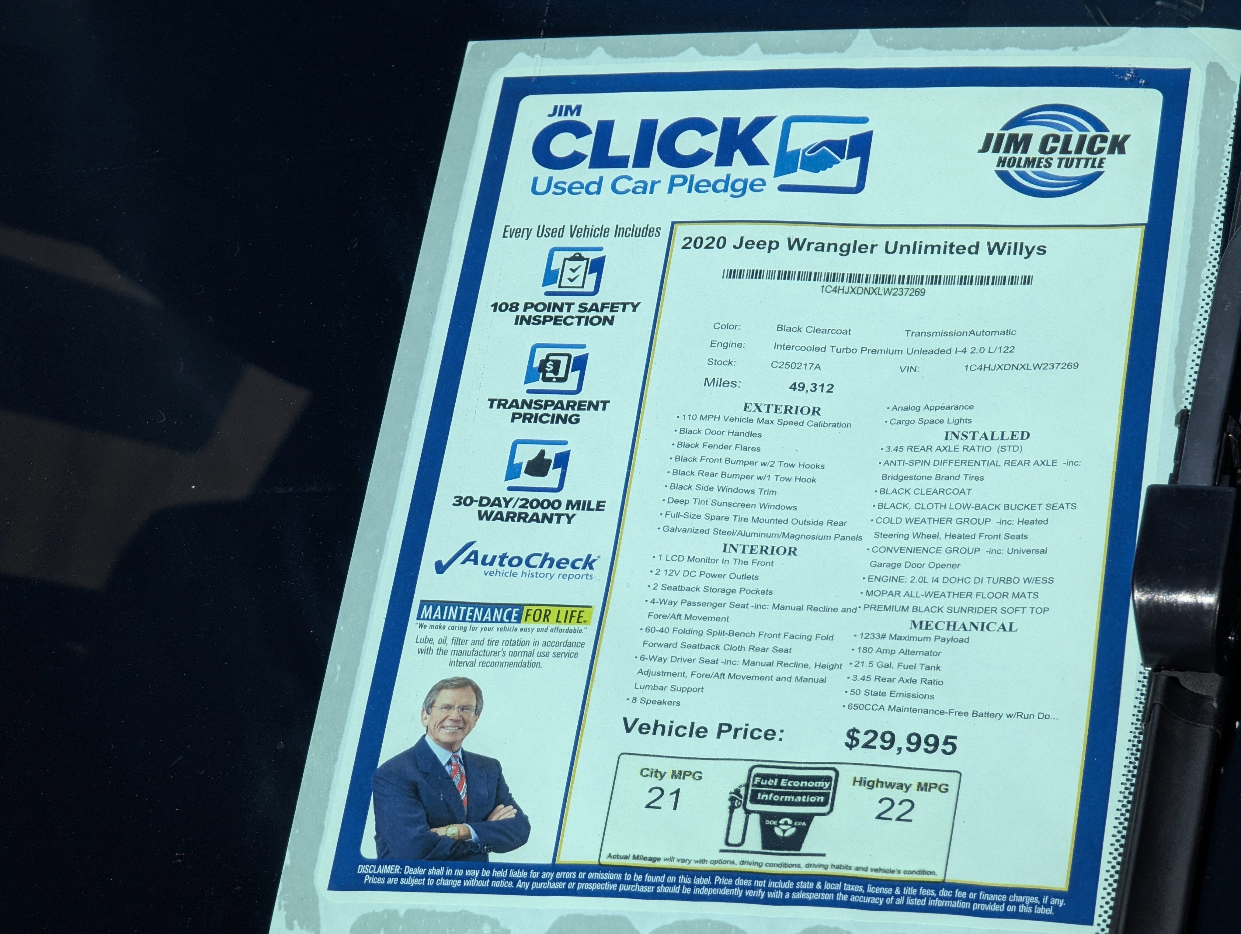 2020 Jeep Wrangler Unlimited Willys