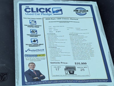 2024 RAM 1500 Classic Warlock