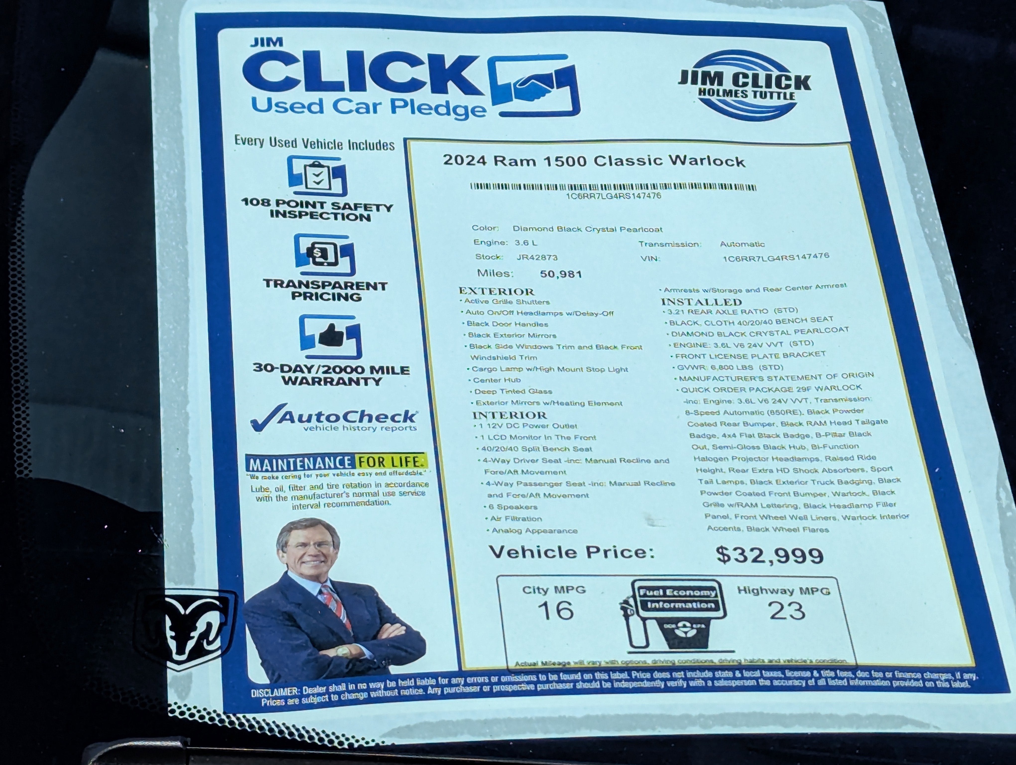 2024 RAM 1500 Classic Warlock