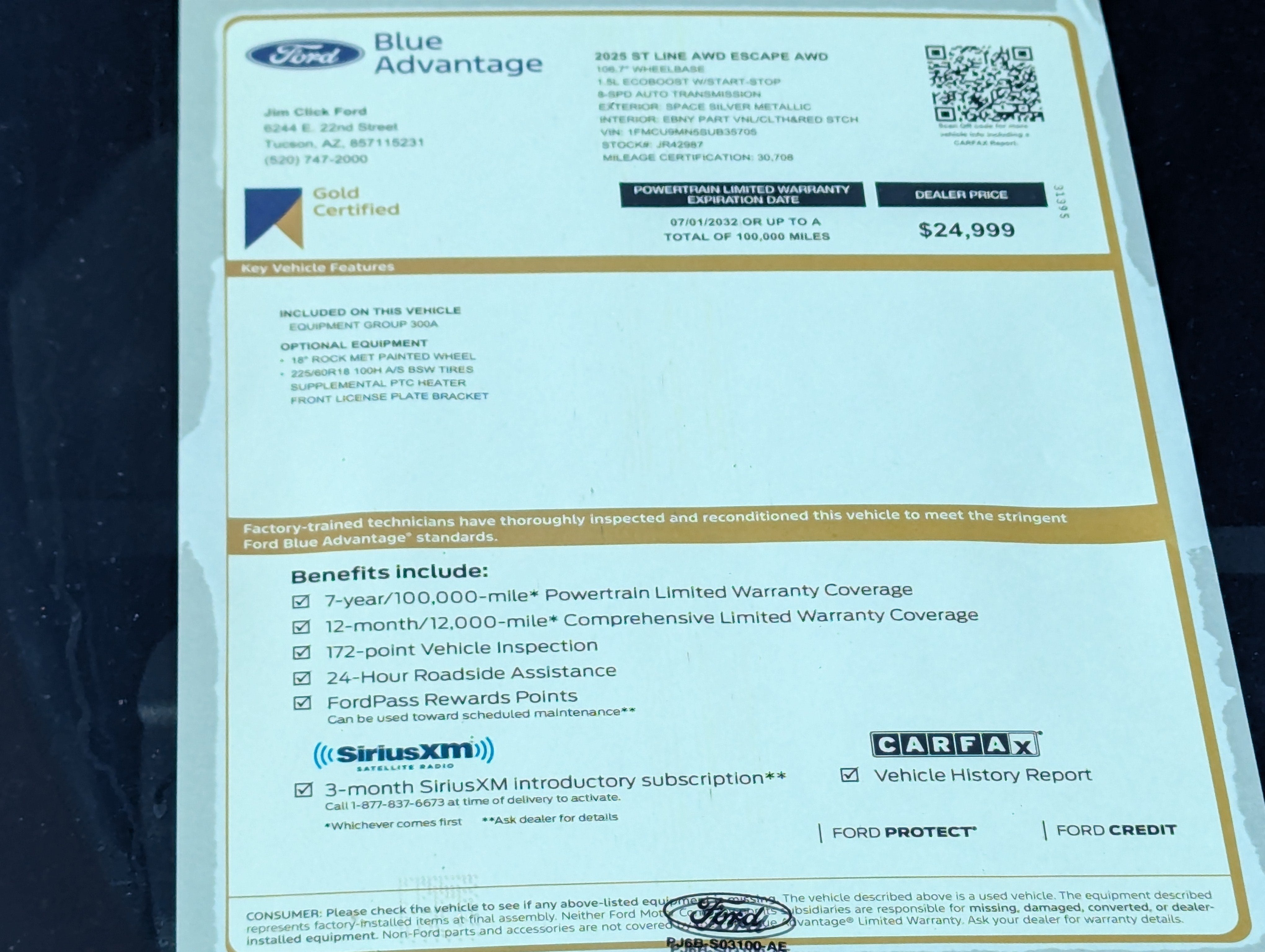 2025 Ford Escape ST-Line