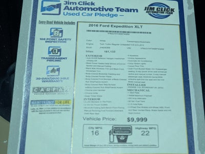 2016 Ford Expedition XLT
