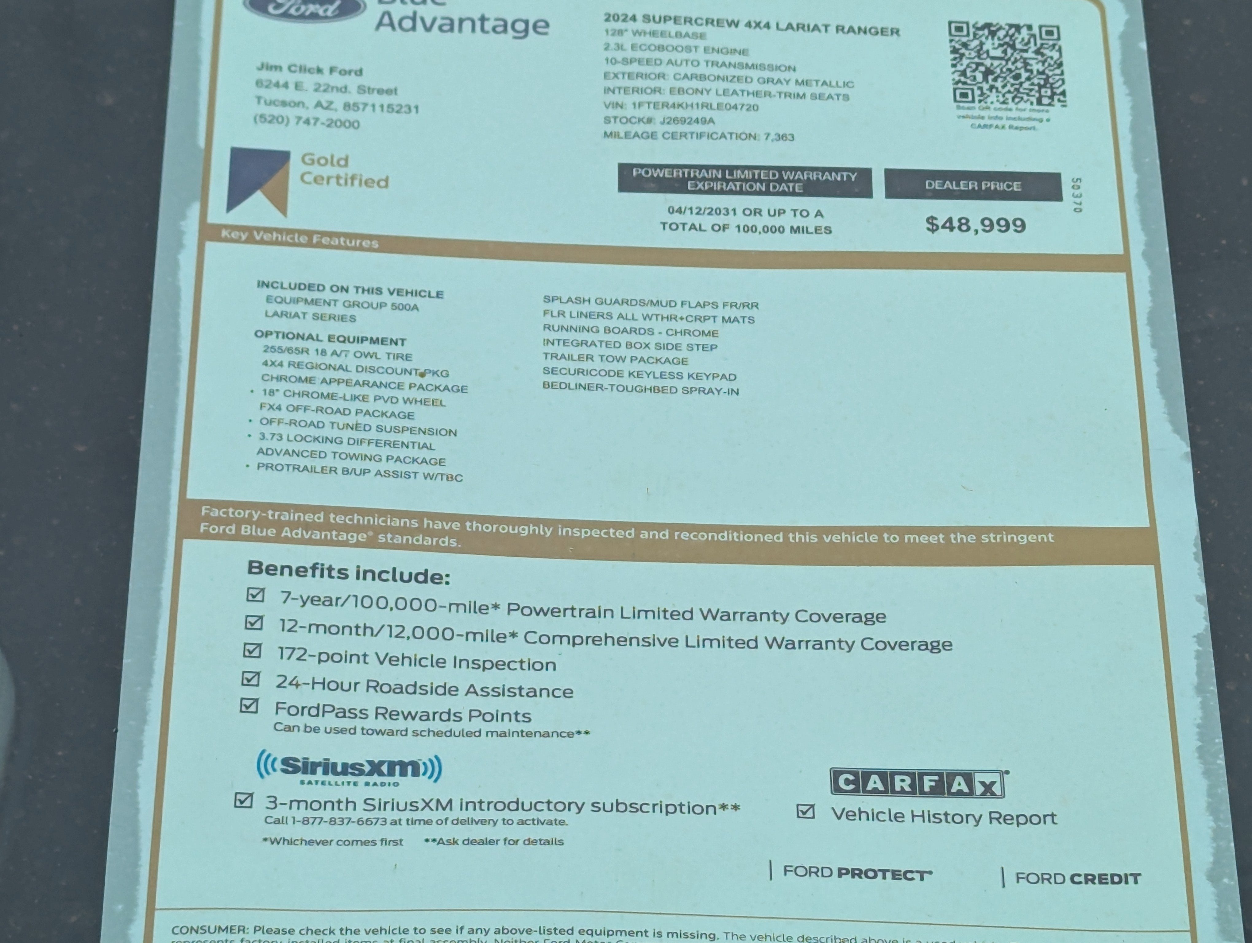 2024 Ford Ranger LARIAT