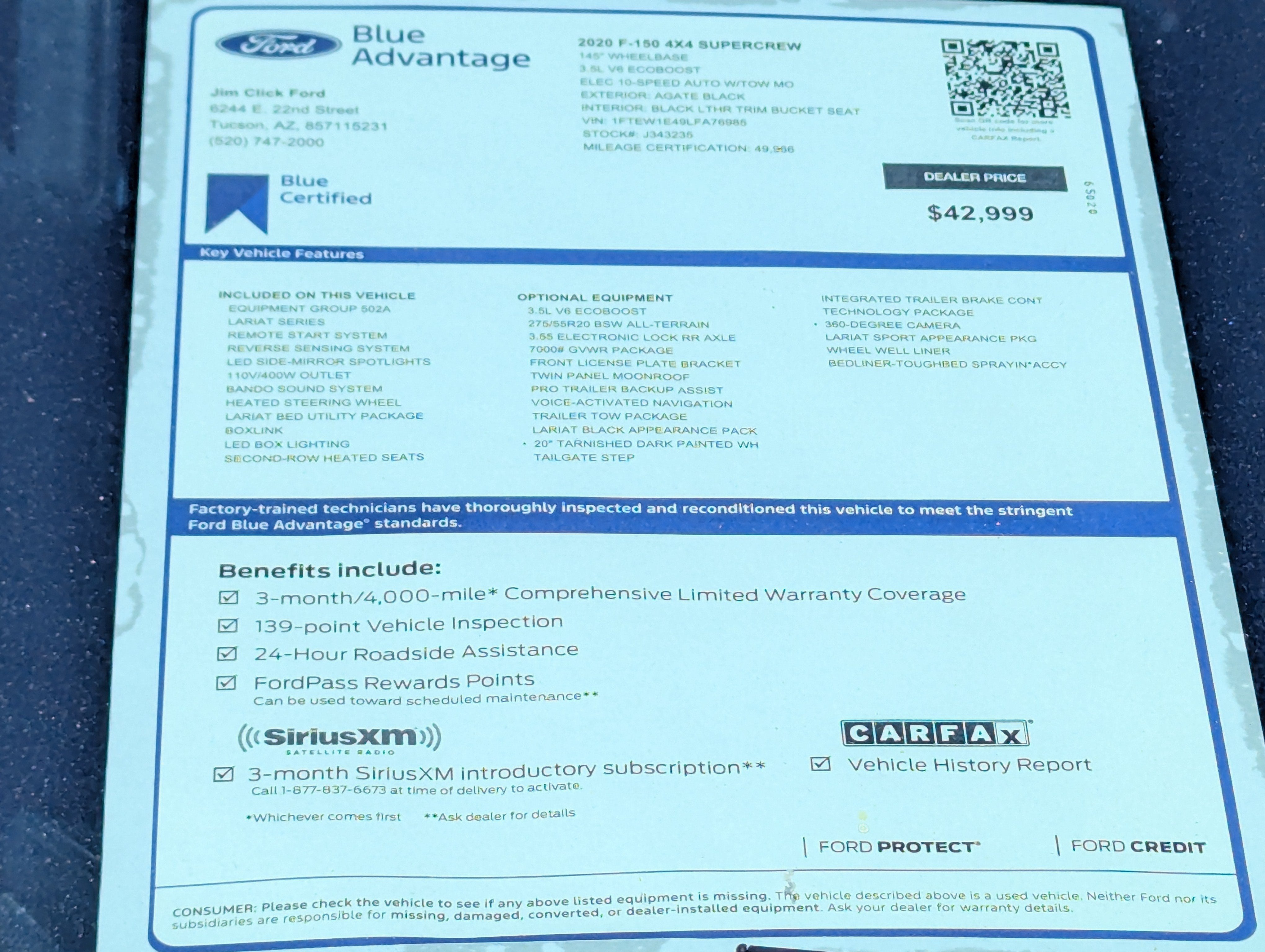 2020 Ford F-150 LARIAT