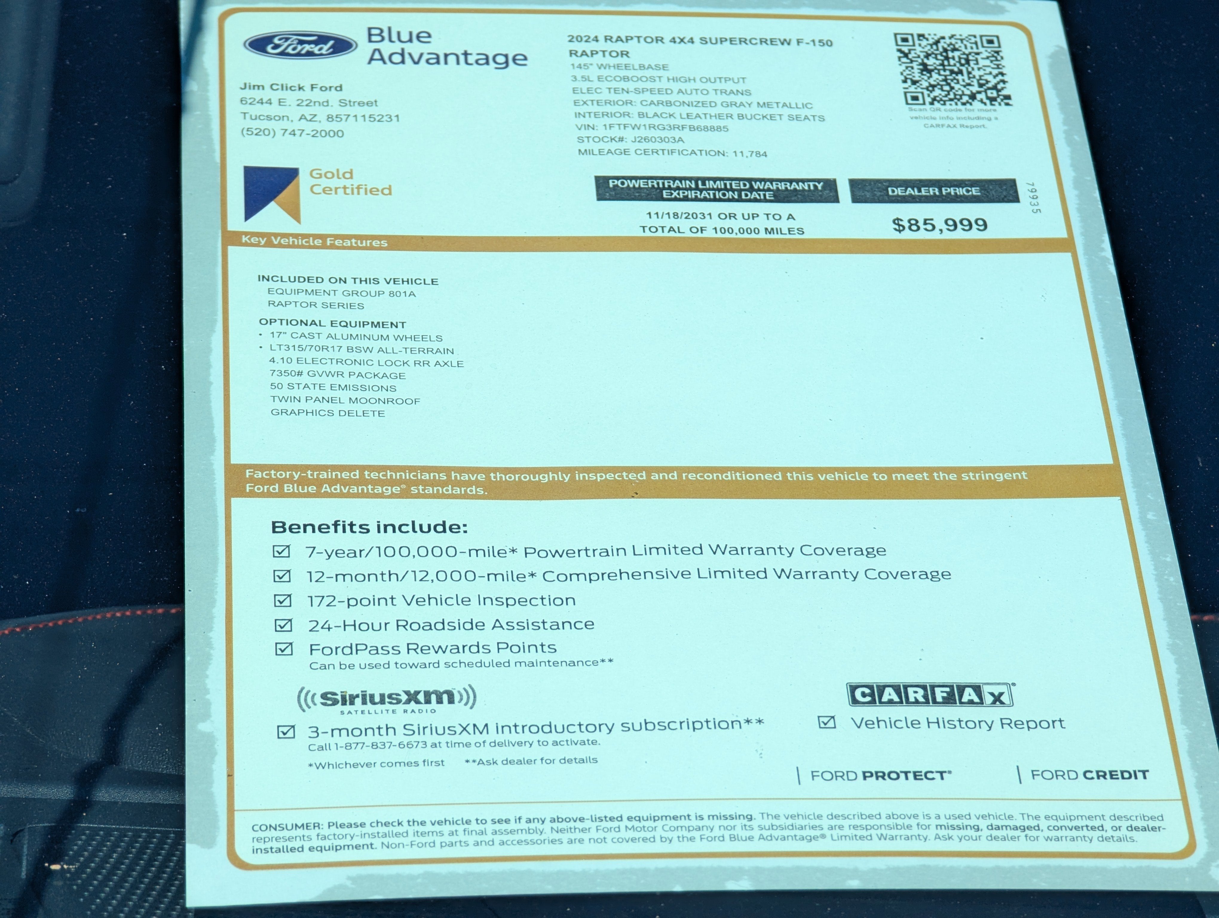 2024 Ford F-150 Raptor