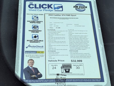 2022 Cadillac XT4 FWD Sport