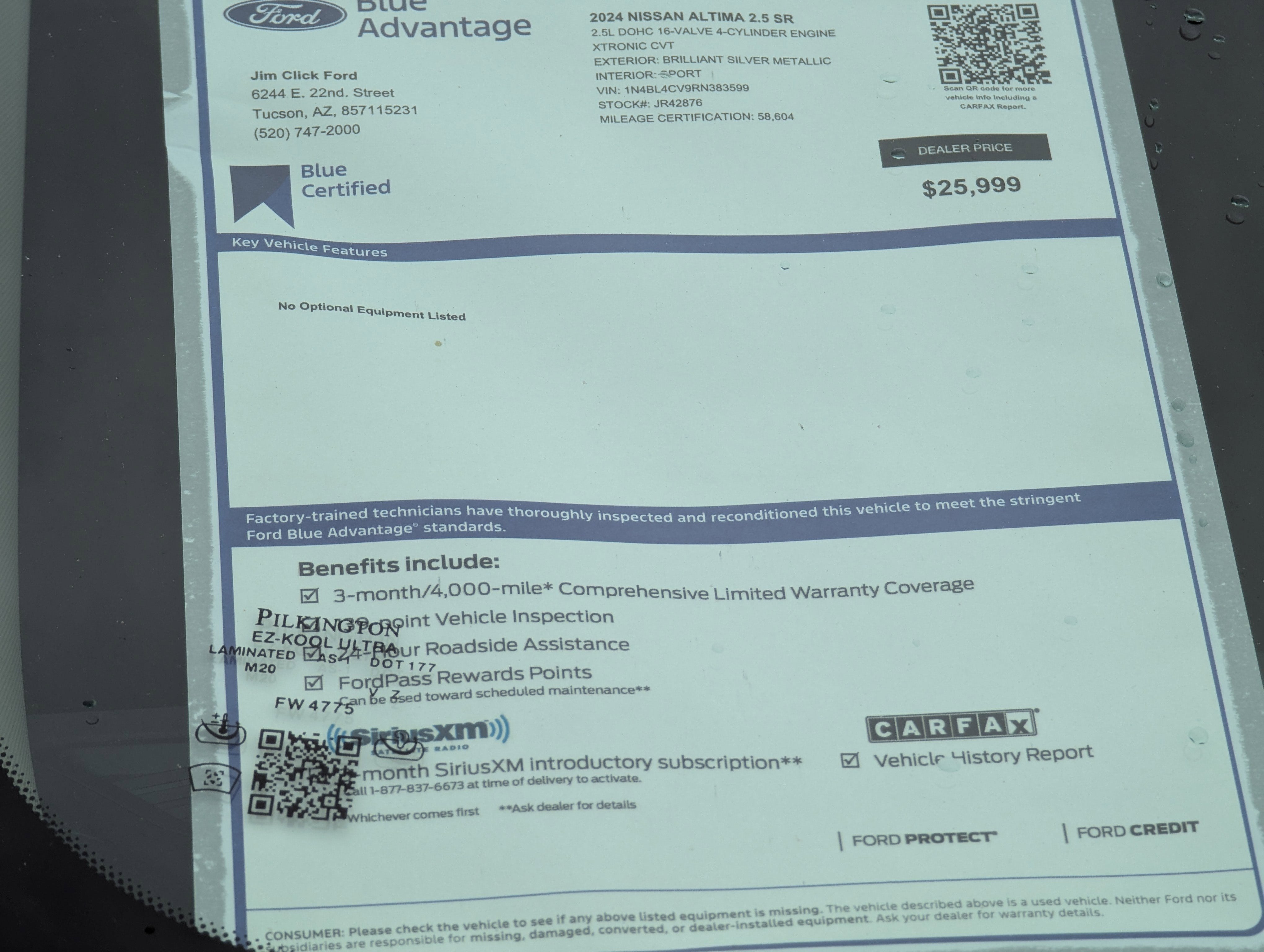 2024 Nissan Altima 2.5 SR