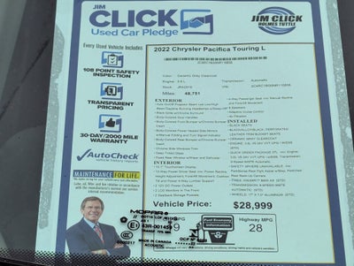 2022 Chrysler Pacifica Touring L