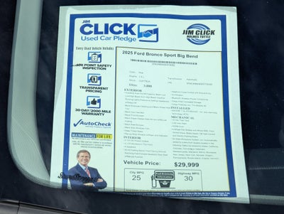 2025 Ford Bronco Sport Big Bend