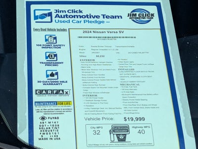 2024 Nissan Versa SV
