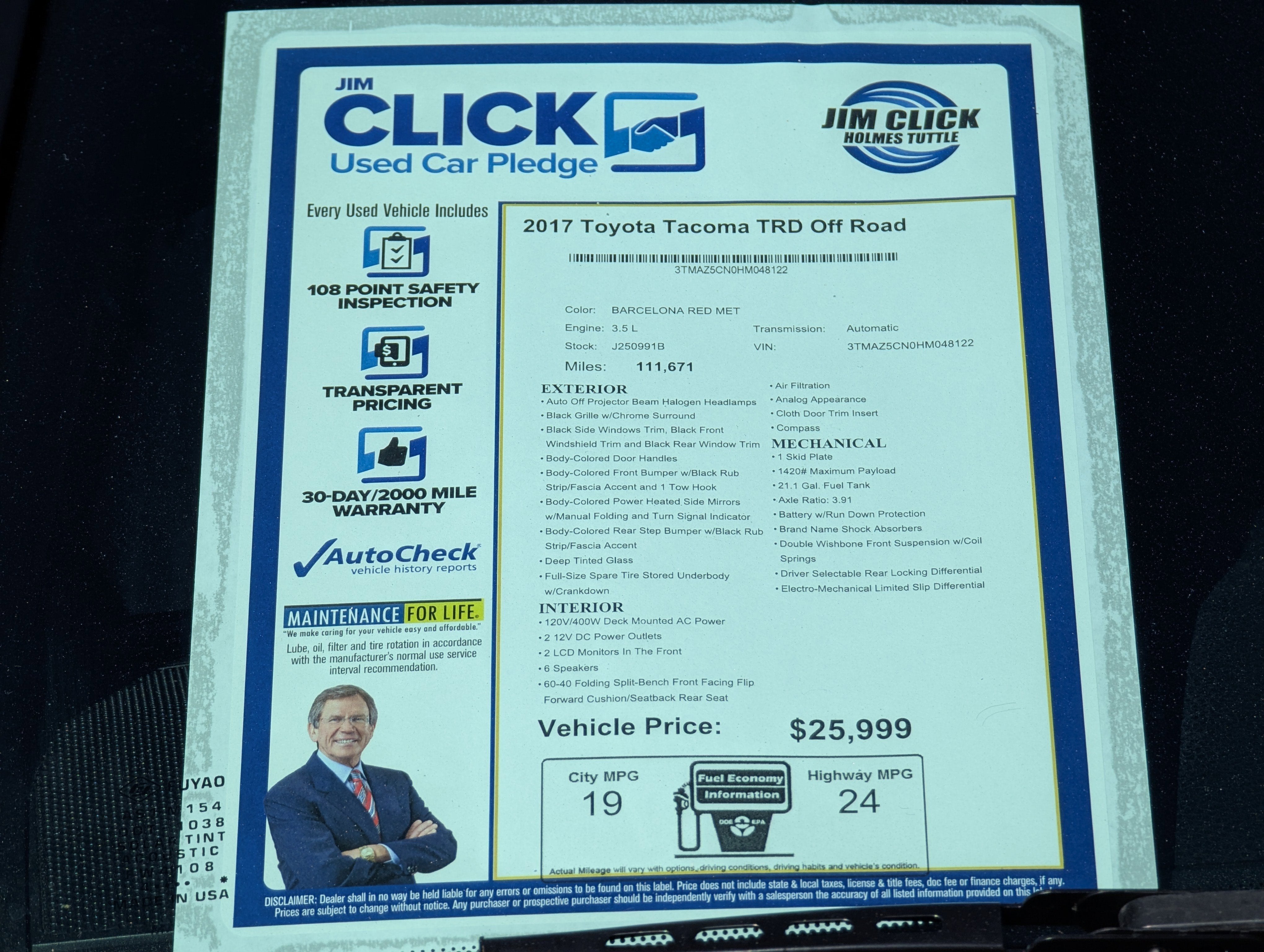 2017 Toyota Tacoma TRD Off Road