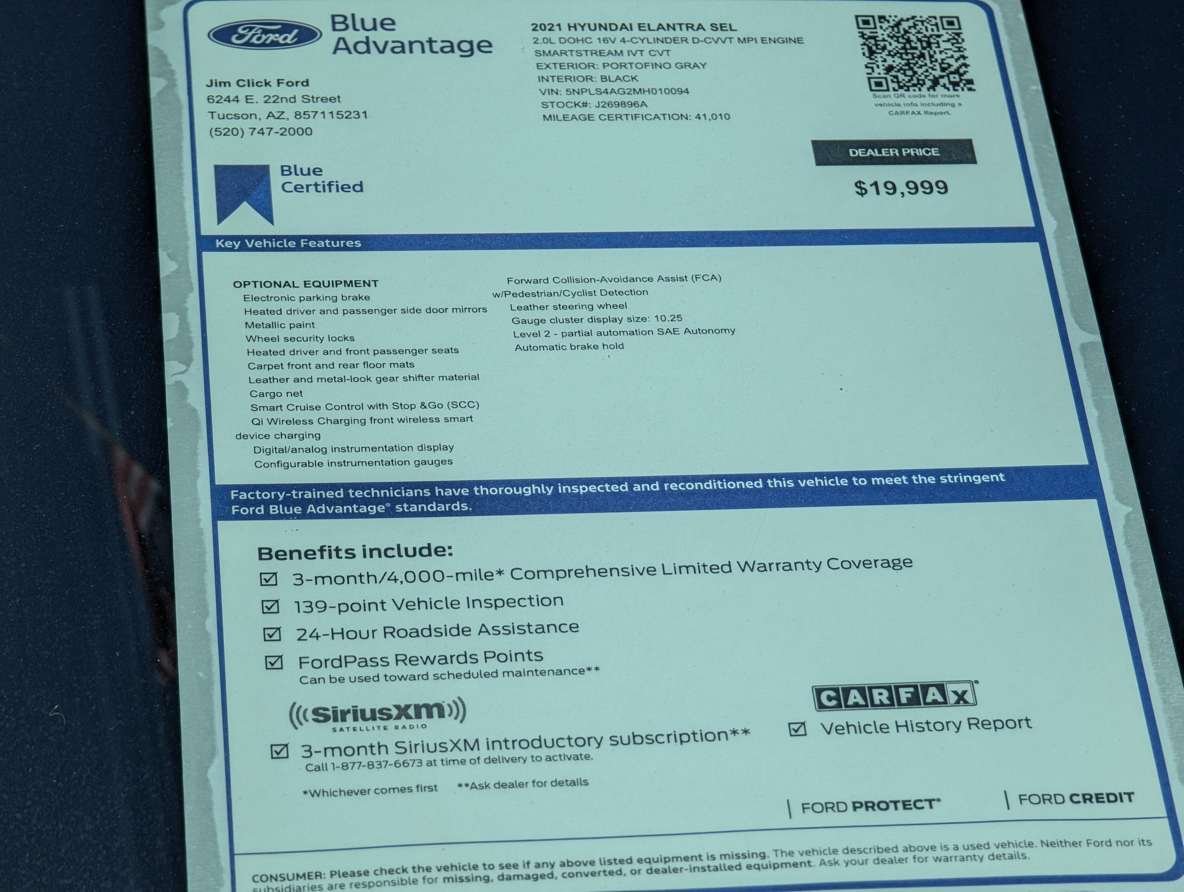 2021 Hyundai Elantra SEL