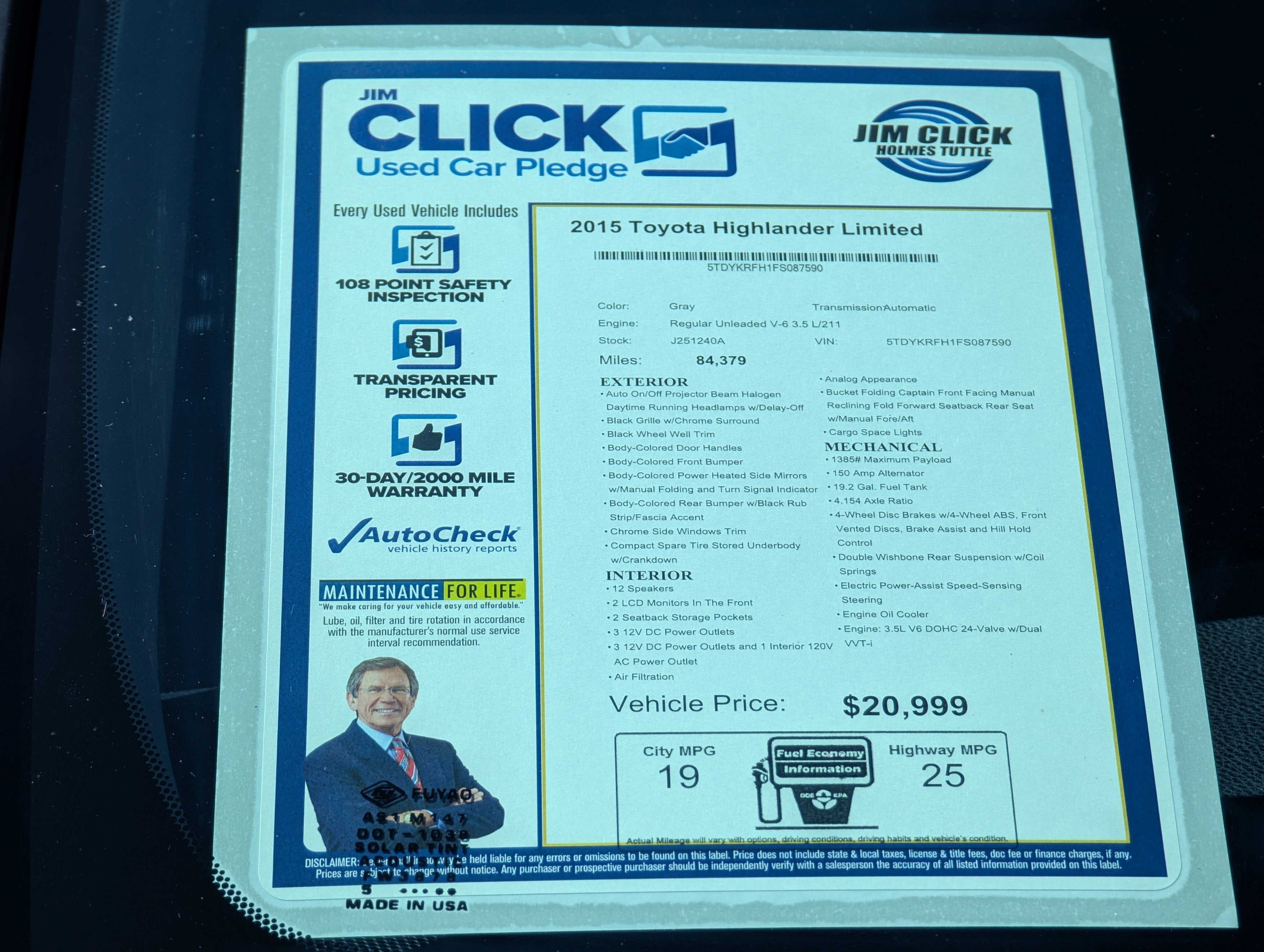 2015 Toyota Highlander Limited