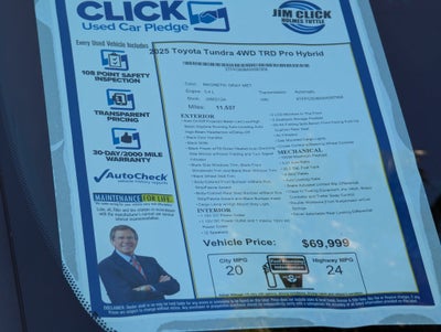 2025 Toyota Tundra 4WD TRD Pro Hybrid