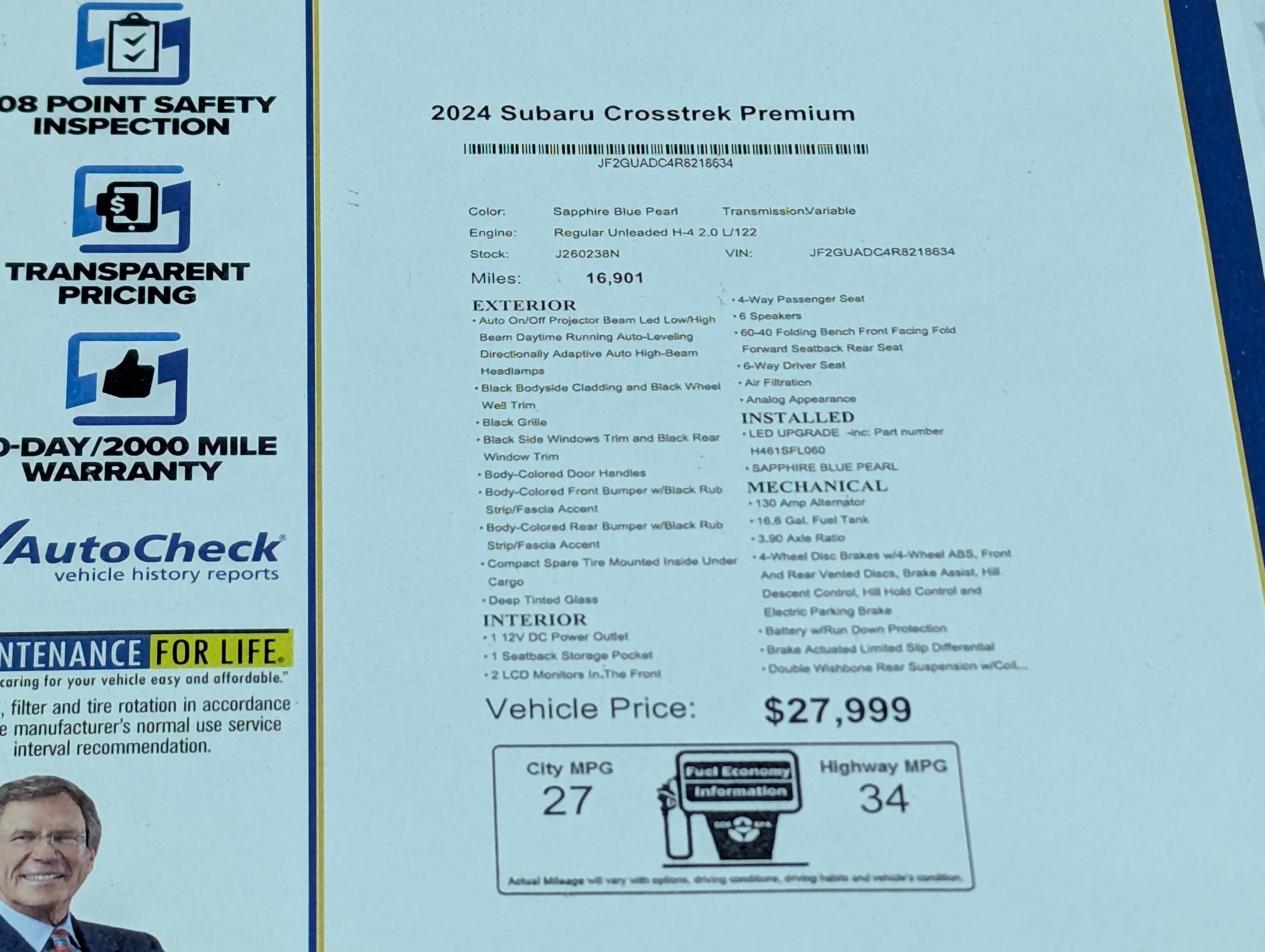 2024 Subaru Crosstrek Premium