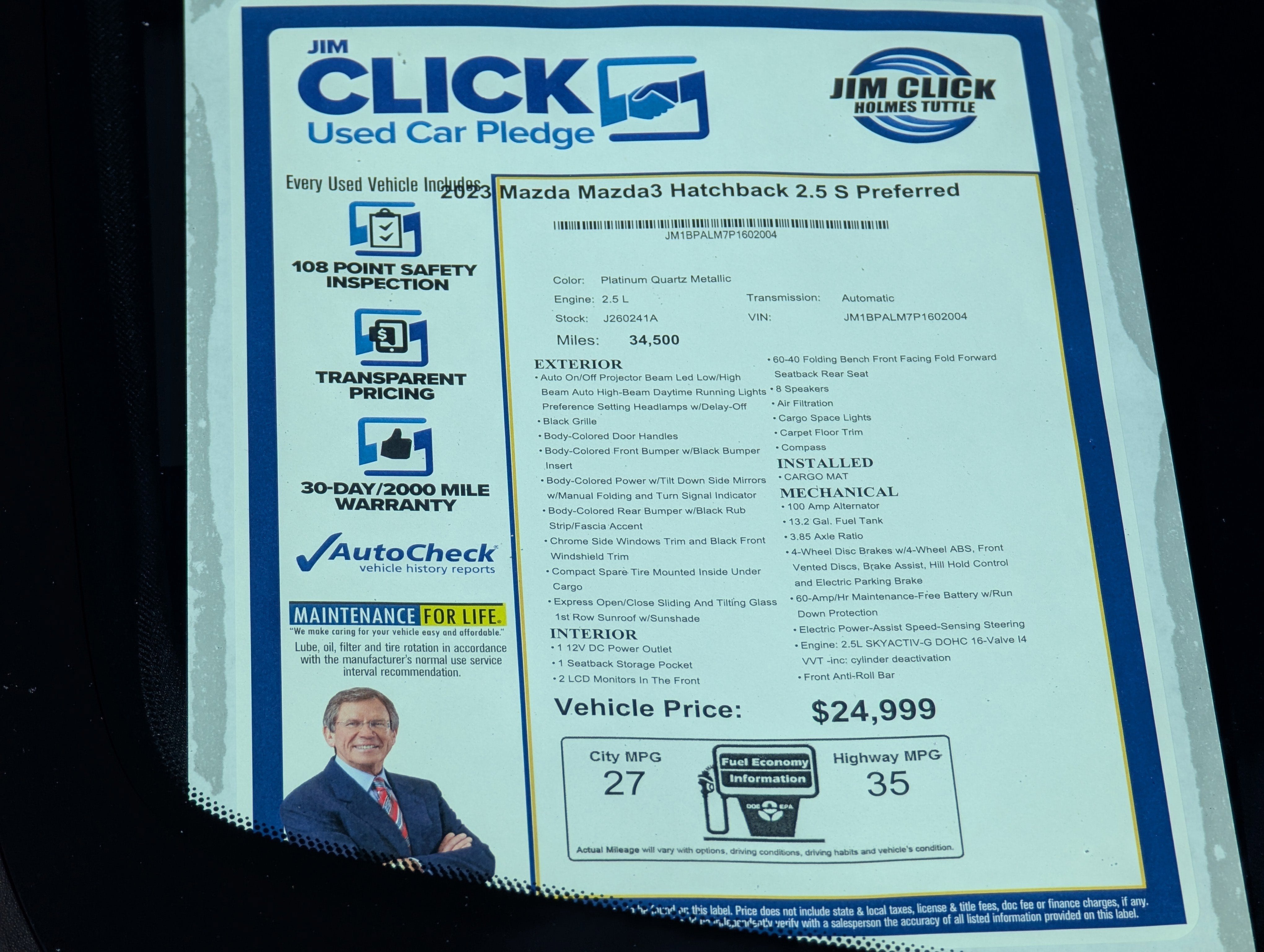 2023 Mazda Mazda3 Hatchback 2.5 S Preferred