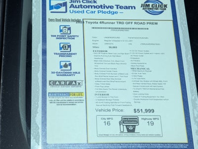 2024 Toyota 4Runner TRD OFF ROAD PREM